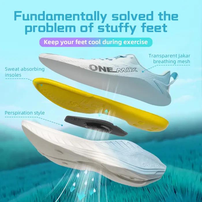 ONEMIX – baskets d'automne respirantes pour hommes et femmes, chaussures de course légères, de sport