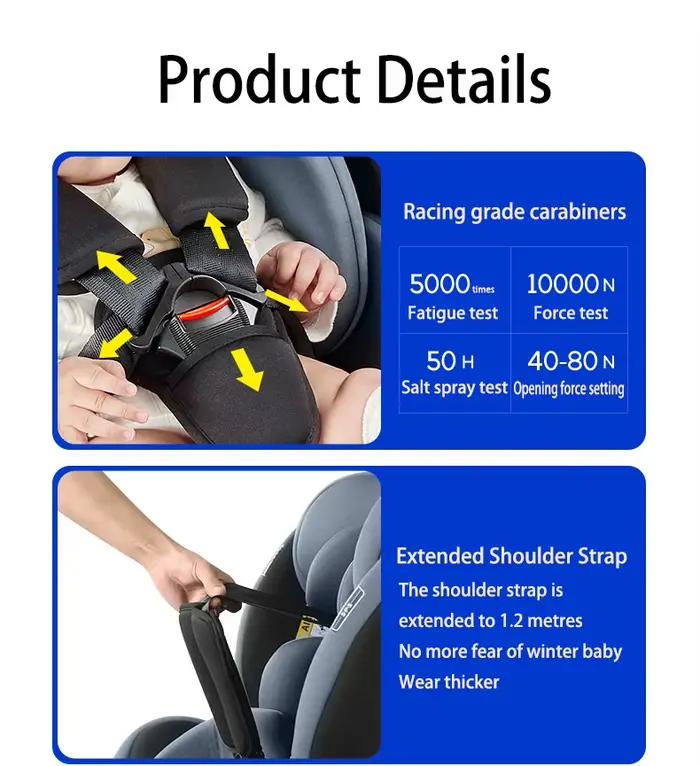 Siège auto bébé ISOFIX siège auto sécurité infantile sièges auto sécurité enfant Convertible sécurit