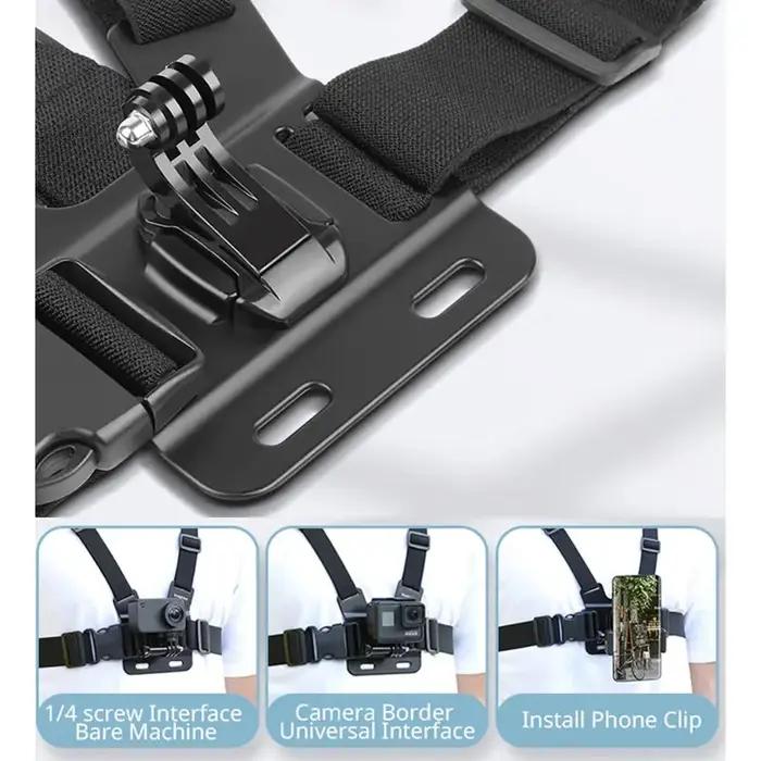 Sangle de poitrine pour Gopro, ceinture de montage pour Gopro fore9, 8, 7, 6, 5, 4, Insta360, R, X2,