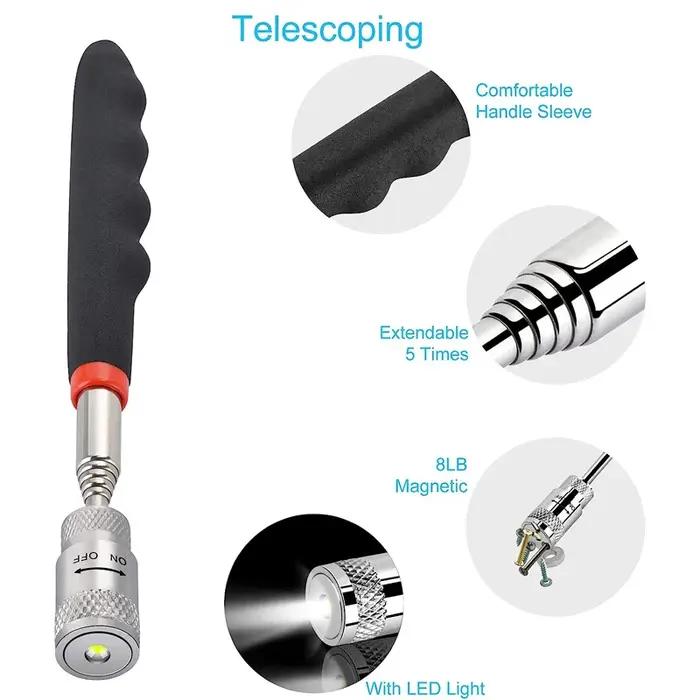 Mini stylo magnétique télescopique Portable, outils pratiques, capacité pour ramasser des boulons d'