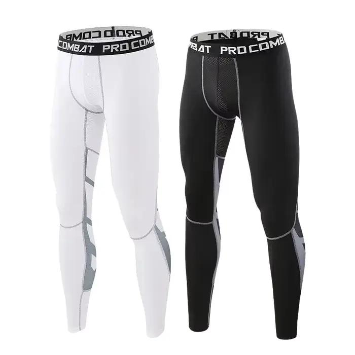 Pantalon compression lycra homme cyclisme course basket football fitness