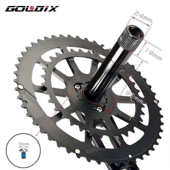 GOLDIX CNC manivelles de route bras pédalier de vélo BSA BB92 gravier manivelle de route 170/175mm c