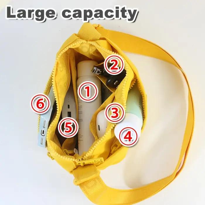 Sacs à bandoulière tendance pour femmes, sac messager, matériau en nylon de haute qualité, 3 poches,