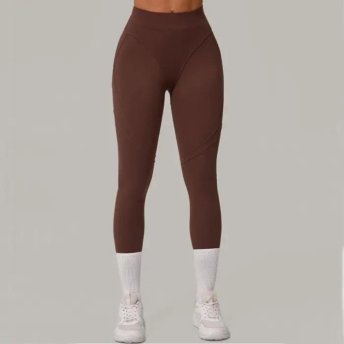 Pantalons de Yoga femmes hanche levage femmes course sport Leggings taille haute Fitness Leggings Pu