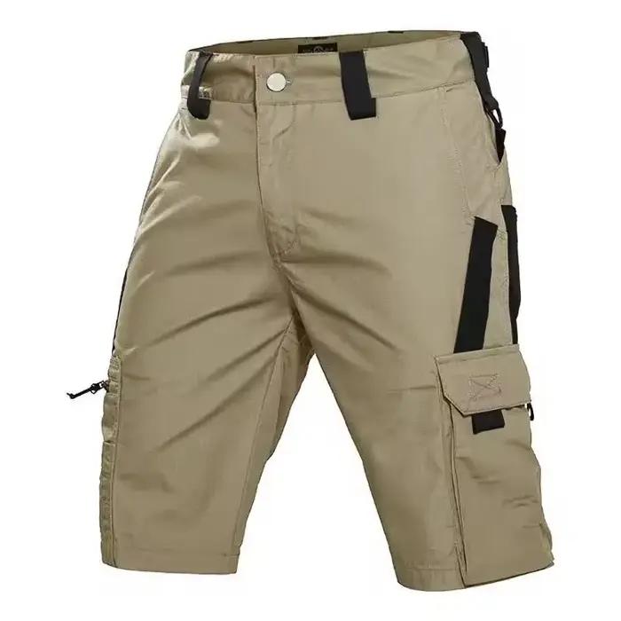 Pantalon de travail militaire vert pour hommes, short d'entraînement de Camouflage de couleur unie,