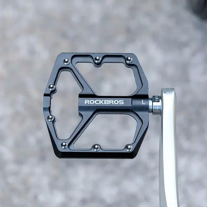 ROCKBROS – pédales de vélo antidérapantes en alliage d'aluminium, roulement scellé ultraléger, acces