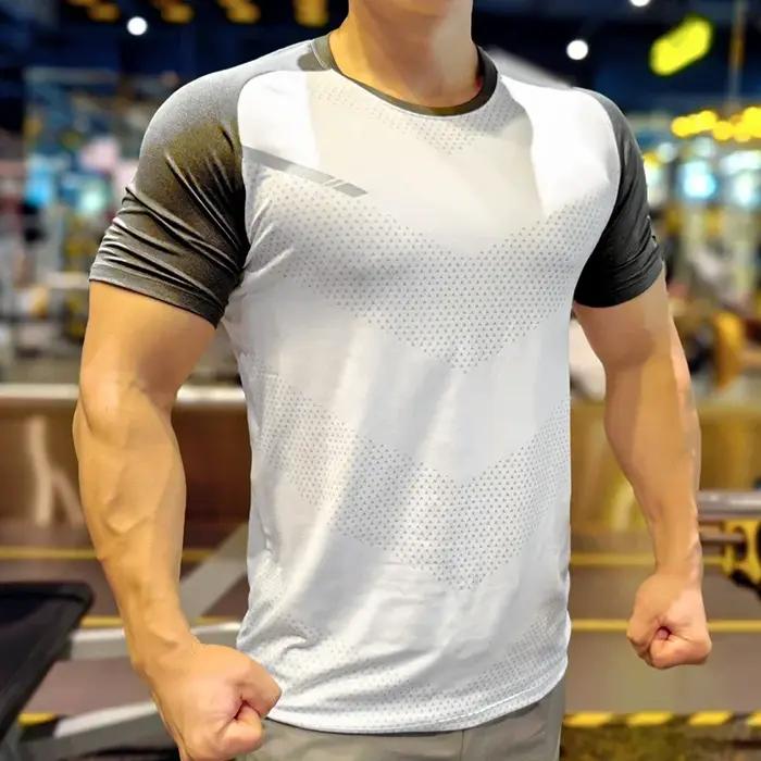 T-shirt de sport à manches courtes pour hommes, course à pied en plein air, entraînement, Y-Marathon