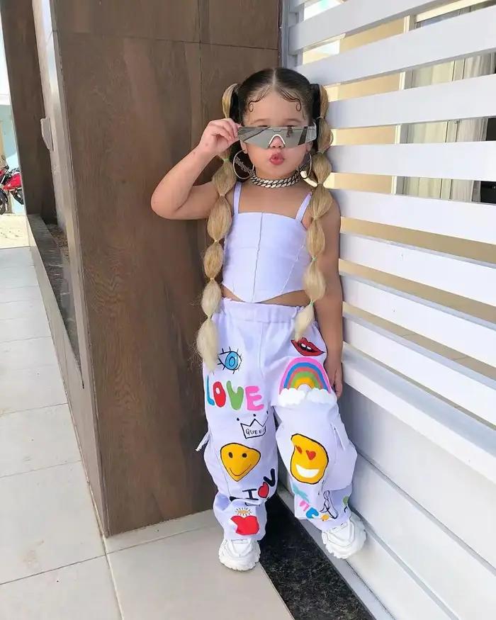 Vêtements pour enfants, ensemble 2 pièces pour filles, haut à bretelles + pantalon Long, mode pour e