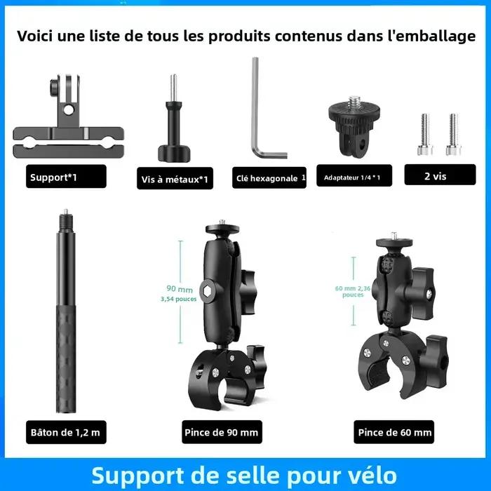 Kit de fixation pour accessoires de vélo Insta360 compatible x5 x4 x3 support de fixation arrière pour cyclisme capture vidéo photo moments inoubliables