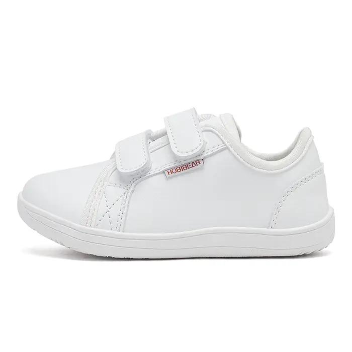 BIBEAR-Chaussures de salle de bain en cuir Élpour enfants, baskets minimalistes, légères, avec boucl
