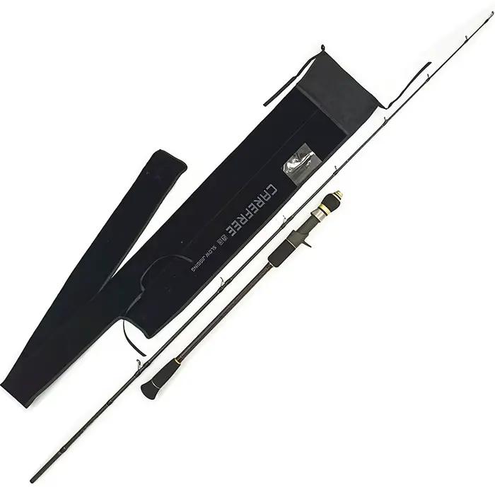 Canne pêche carbone slow jigging 1.68 1.83 1.95m puissance M ML mer spinning pointe creuse