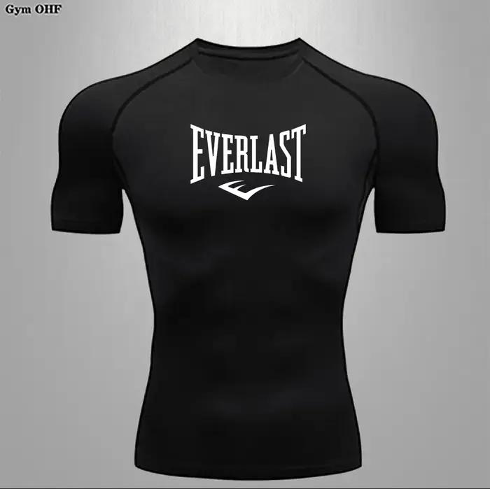 T-shirt ajusté à dissipation thermique pour homme, t-shirt de fitness ultra fin, t-shirt de compress