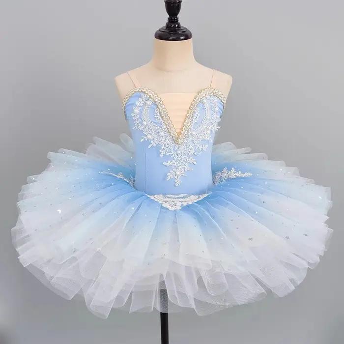 Jupe de Ballet pour filles, Costume de Ballet professionnel pour enfants, jupe TUTU de spectacle, ju