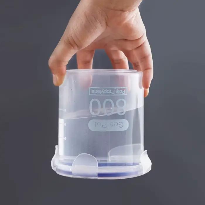 Boîte de rangement scellée transparente, 1 à 4 pièces, réservoir de stockage de céréales alimentaire
