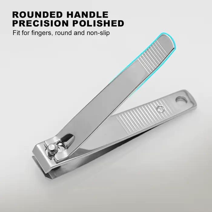 Coupe-ongles professionnel en métal, coupe-ongles avec lime à ongles, outils de manucure tranchants