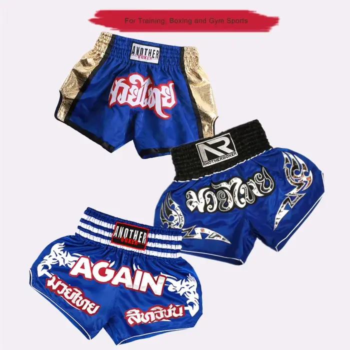 Short de combat de boxe MMA Muay Thai Patchwork - Vêtements de Kickboxing pour hommes et femmes arts martiaux