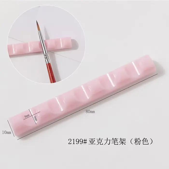 Support de brosse à ongles à 5 grilles, organisateur d'étagère, support de stylo transparent en acry