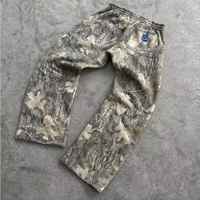 Y2K rétro pantalons de survêtement motif de Camouflage imprimé Streetwear hommes harajuku rue Hip Ho