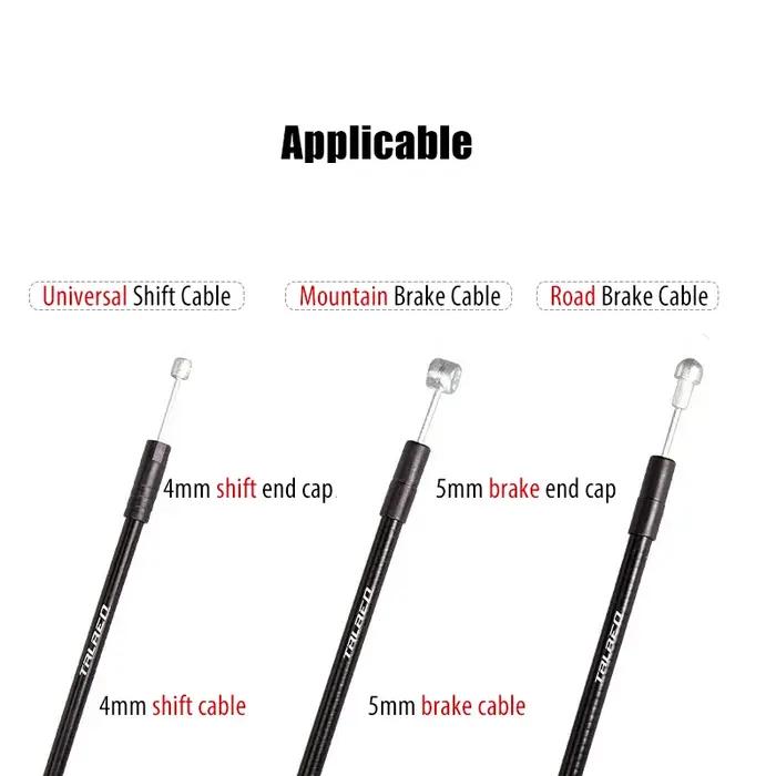 1000 pièces/boîte route vtt vélo 4mm 5mm vélo dérailleur changement de frein câble embout couvercle