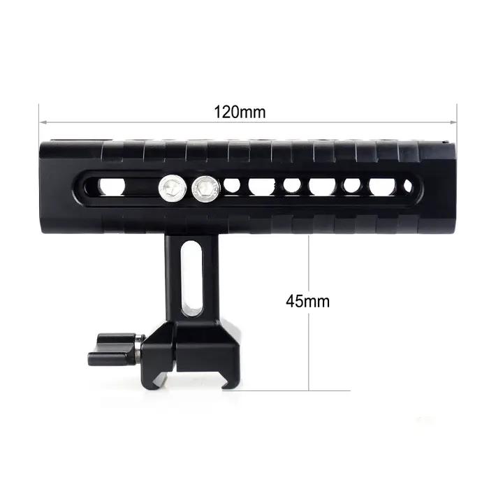 Poignée supérieure NATO MAGICRIG avec support griffe porte-accessoires, trous de positionnement ARRI