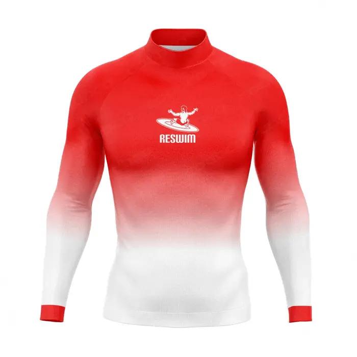 Nouveaux T-shirts de surf et de plongée pour hommes, maillots de bain, rashguards à manches longues,