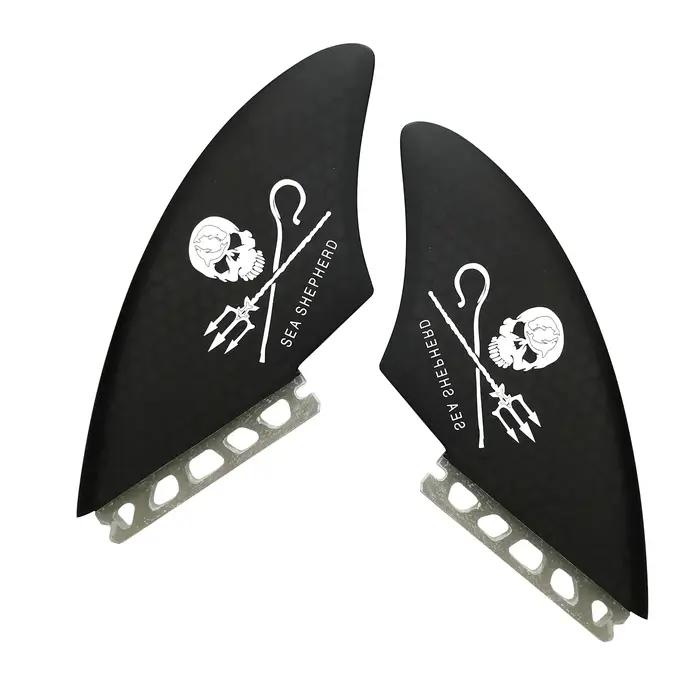 AQUBONA Aileron de quille de planche de surf Aileron simple double languette Aileron de crâne pour p