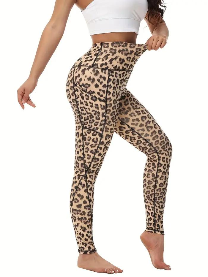 Pantalons de yoga taille haute avec poches - Leggings de course et entraînement pour femmes