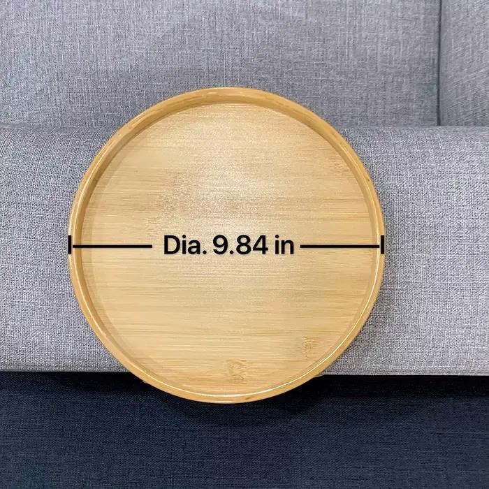 Plateau de canapé Table accoudoir de canapé plateau à clipser plateau de canapé en bois naturel plat