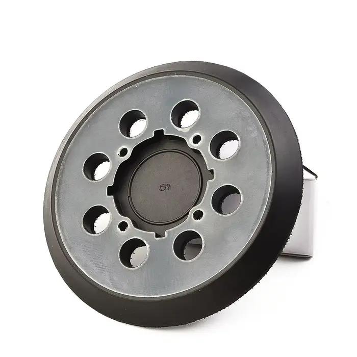 Disque de ponçage de 5 pouces, 125mm, tampon de support, roue Abrasive à crochet et boucle à 8 trous