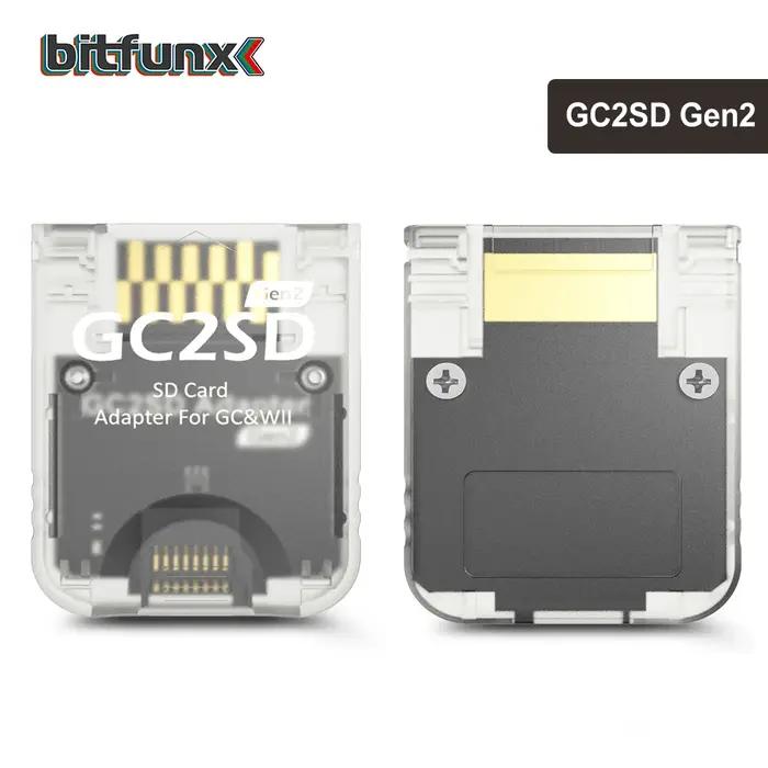 BitFunx GC2SD adaptateur de carte Micro SD adaptateur de carte mémoire TF suisses pour Console Ninte