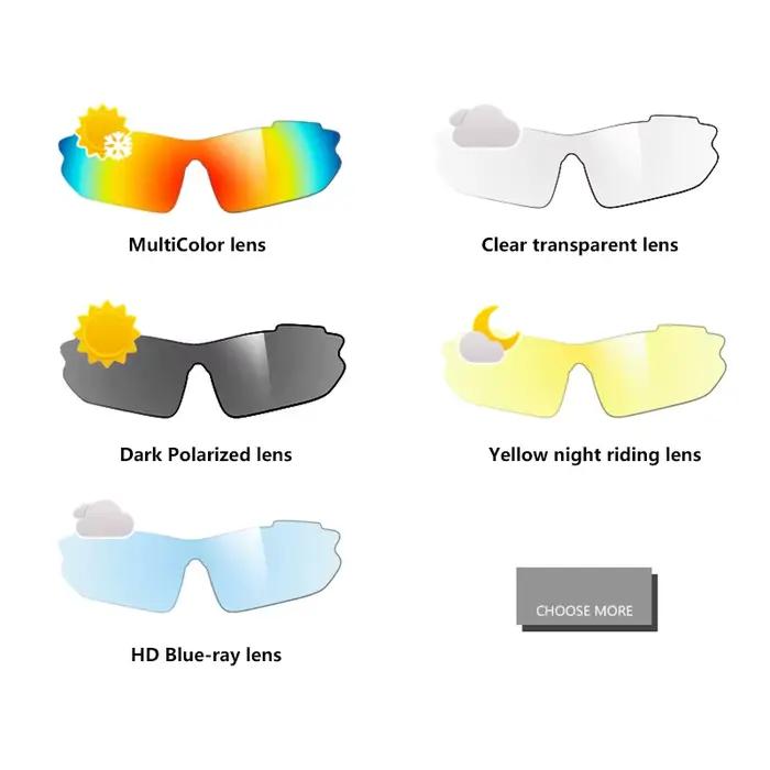 Lunettes de soleil polarisées pour cyclisme sur route et vtt accessoires protection uv400 monture tendance pour femmes et hommes occasions sportives et loisirs