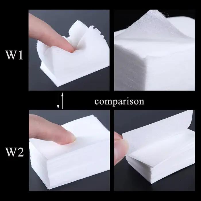 Tampons professionnels 100% coton, 1000/500/200/180/100 pièces, pour lingettes à ongles, non peluche