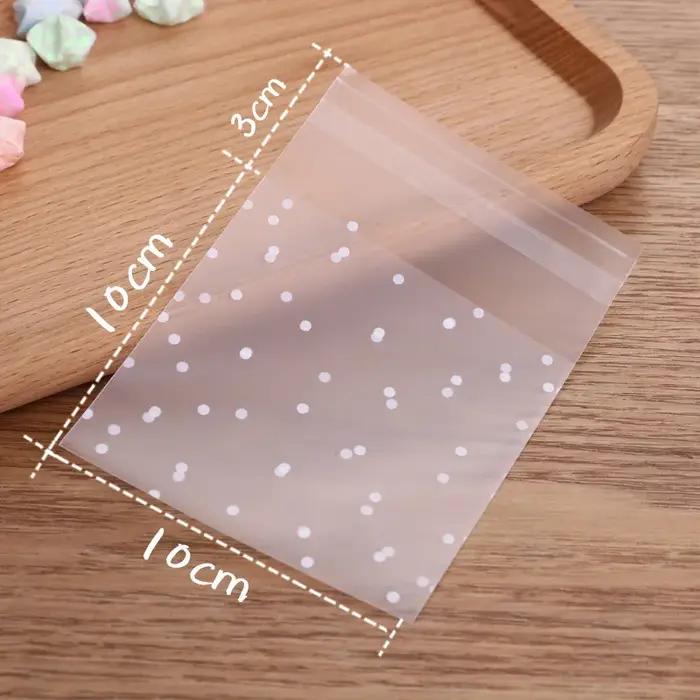 Sac plastique à motif paysage animal 100 pièces, sac cadeau de noël, sac à bonbons de mariage, sac a
