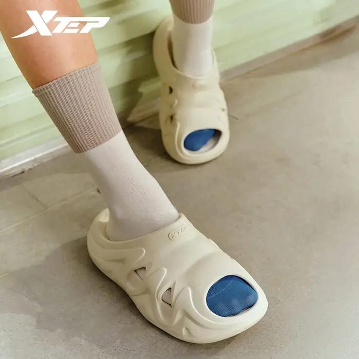 Xtep pantoufles pour femmes été confortable femmes chaussures décontractées couleur mixte quotidien