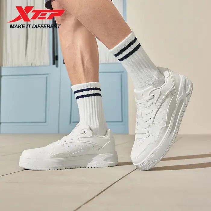 Xtep chaussures de skateboard 2025 été chaussures de sport légères semelle épaisse bas à la mode Sty