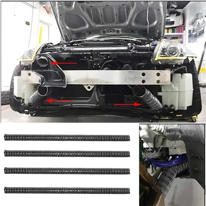 Tuyau d'admission d'air universel noir pour capot de voiture, 1M, tuyau de conduit d'air, Tube résis