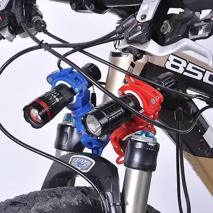 Support de lampe frontale pour vélo de montagne clip de fixation pour randonnées nocturnes sécurité visibilité améliorée exploration de nuit