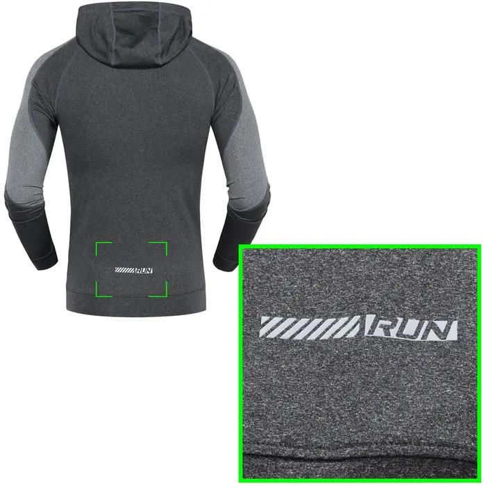 Vestes de sport à capuche pour hommes, fermeture éclair, mince, randonnée, confortable, élastique, s