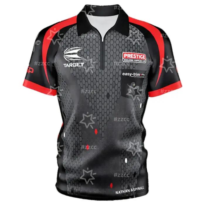 Target Darts 'The Asp' Aspinall 2022 Version Pro Darts Shirt Sports Dry Quickly T-shirt pour hommes,