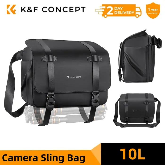 Sac à bandoulière pour appareil photo K&F CONCEPT 10L, sac à dos pour appareil photo, sac à bandouli