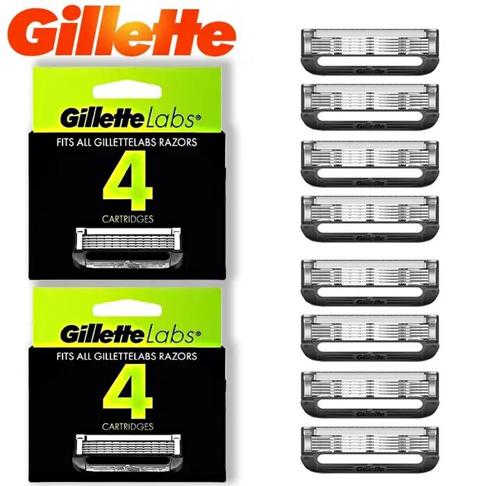 Pour Gillette Labs lame de rasoir 4/8 pièces pour Gillette Labs lames de rasoir chauffantes Gillette