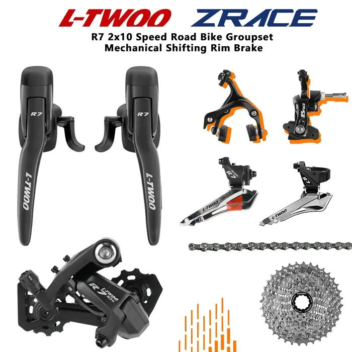 Groupe de transmission vélo de route LTWOO R7 2x10 vitesses freins ZRACE cassette complète pour cyclistes amateurs et confirmés