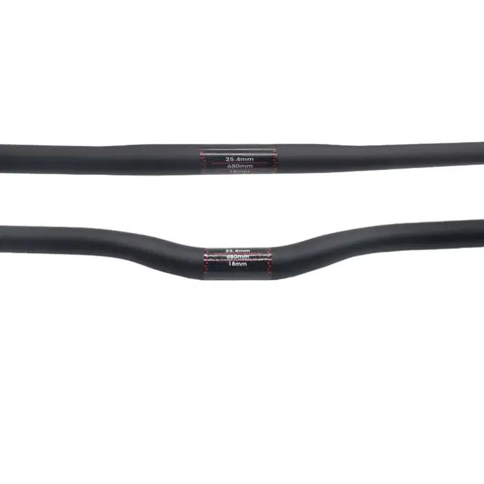 Guidon de vélo pliant entièrement en carbone, guidon horizontal, forme unique, guidon droit ultralég