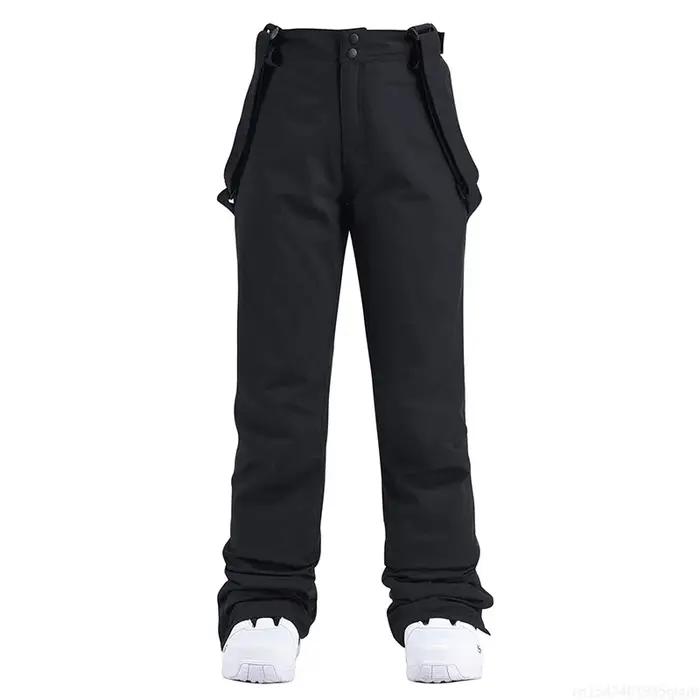 Pantalons de neige glacée pour femmes et hommes robustes résistants à l'eau et à la neige vêtements de snowboard en plein air pantalons à bretelles combinaison de ski imperméable 10K