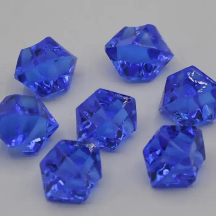 100 pièces en plastique cristal 14*11mm acrylique cristal diamant pion pierre irrégulière fête et va