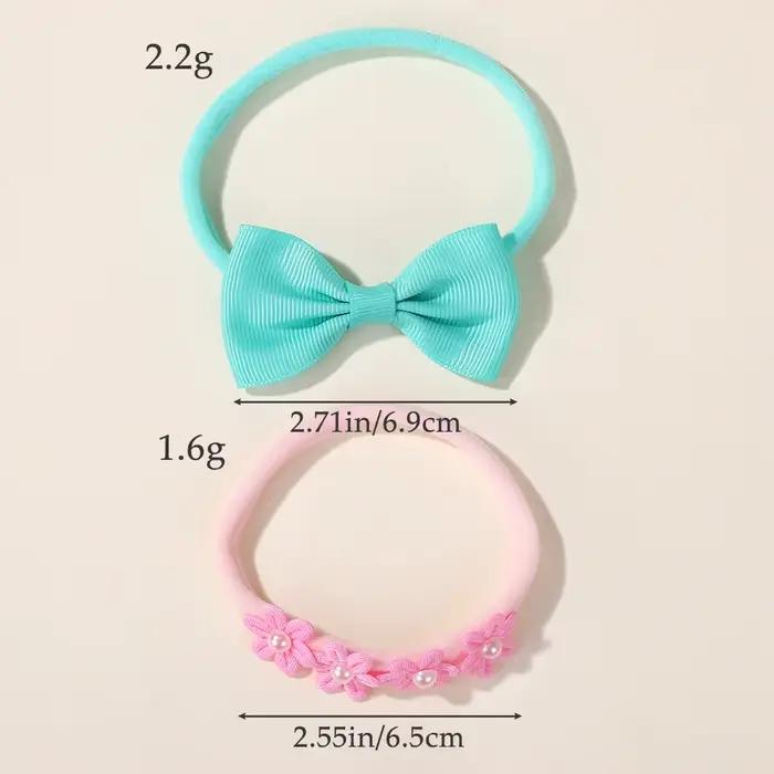 15 pièces/ensemble mignon doux nœud papillon bandeau pour bébé filles élastique fleur arcs bandeau i