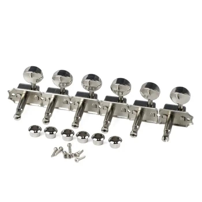 FLEOR – ensemble de têtes de guitare électrique Vintage 6 en ligne, Nickel argent, accordeurs, touch