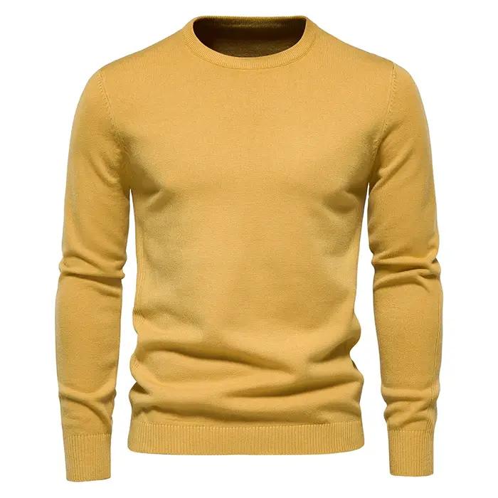 2021 Nouvel hiver pull epais pull homme col rond pull manche longue homme pull chaud homme vetement