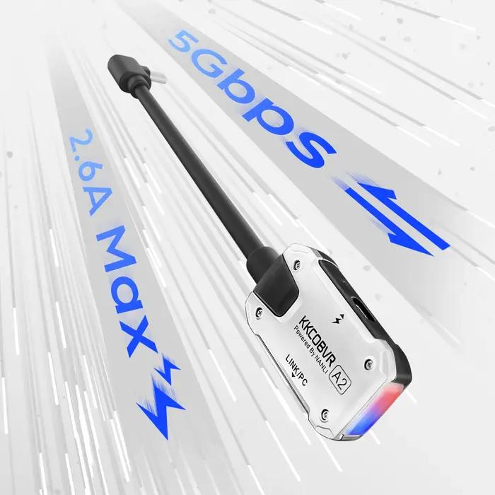 KKCOBVR A2 Compatible avec Quest 1\Quest 2 \Quest Pro et Pico 4 VR Connectivity Adaptateur de transf