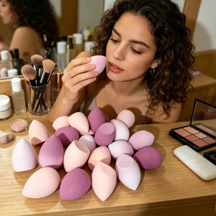 1/7/18 pièces éponge de maquillage sans latex sans parfum